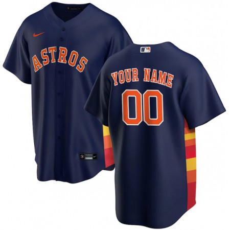 Men's Houston Astros Customized Navy Stitched MLB Jersey Men's Houston Astros Customized Navy Stitched MLB Jersey