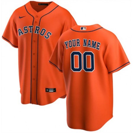 Men's Houston Astros Customized Stitched MLB Jersey Men's Houston Astros Customized Stitched MLB Jersey