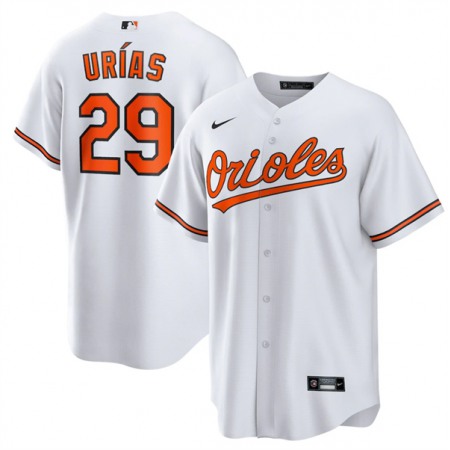 Men's Baltimore Orioles #29 Ramon Urias White Cool Base Stitched Jersey Men's Baltimore Orioles #29 Ramon Urias White Cool Base Stitched Jersey