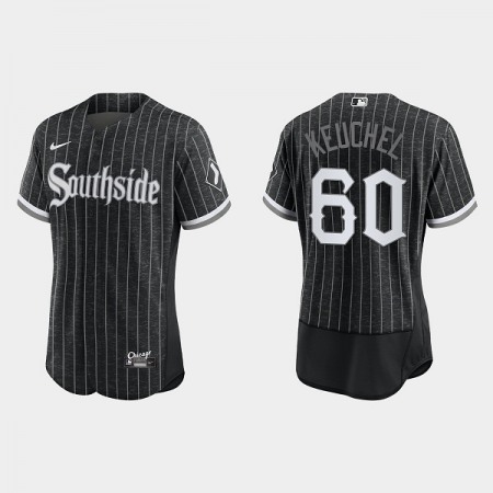 Men's Chicago White Sox #60 Dallas Keuchel Black 2021 City Connect Flex Base Stitched Jersey Men's Chicago White Sox #60 Dallas Keuchel Black 2021 City Connect Flex Base Stitched Jersey