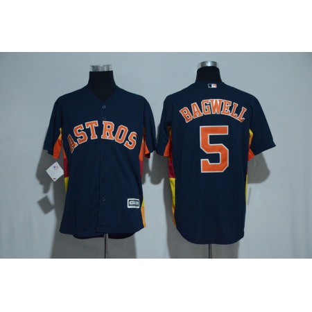 Men's Houston Astros #5 Jeff Bagwell Navy Alternate Cool Base Stitched MLB Jersey