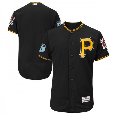 Men's Pittsburgh Pirates Black 2017 Spring Training Authentic Flex Base Team Stitched MLB Jersey