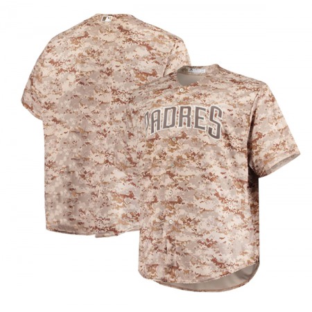 Men's San Diego Padres Blank Camo Team Cool Base Stitched Jersey
