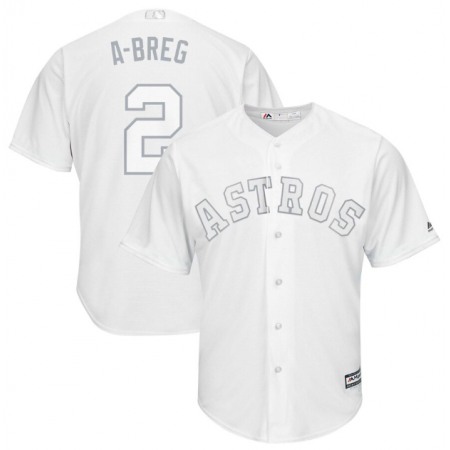 Toddler Houston Astros #2 Alex Bregman "A-Breg" White 2019 Players' Weekend Pick-A-Player Roster Stitched MLB Jersey