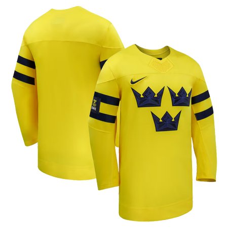 Youth Sweden Hockey Yellow 2026 Away Replica Jersey
