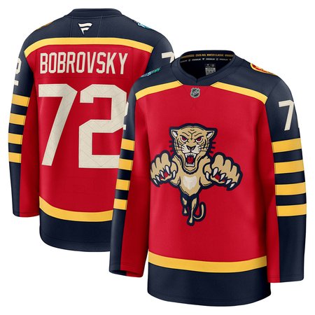 Youth Florida Panthers #72 Sergei Bobrovsky Red NHL 2026 Winter Classic Jersey