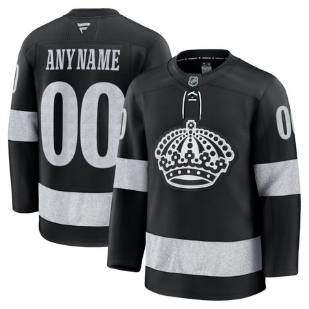 Men's Los Angeles Kings Black Alternate Premium Custom Jersey