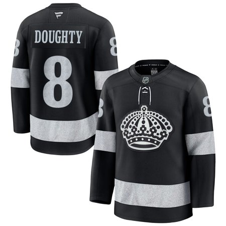 Men's Los Angeles Kings #8 Drew Doughty Black Alternate Premium Jersey