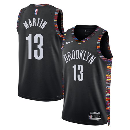 Women's Brooklyn Nets #13 Tyrese Martin Black 2025/26 City Edition Swingman Jersey