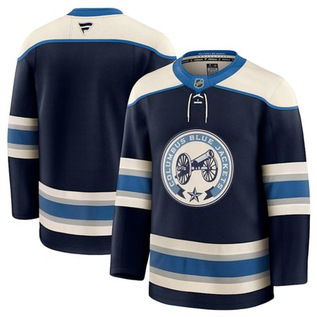 Men's Columbus Blue Jackets Navy 2024-25 Alternate Stitched Hockey Premium Jersey