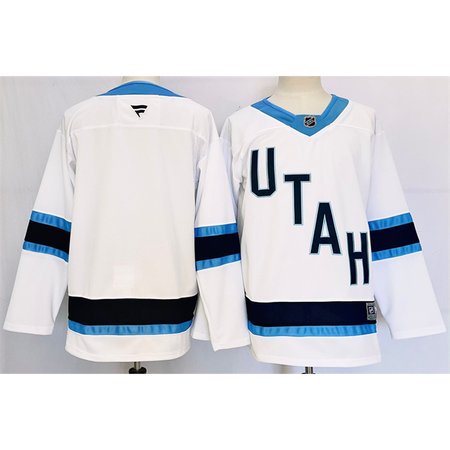 Men's Utah Mammoth Blank White Stitched Premium Jersey