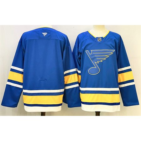 Men's St. Louis Blues Blank Blue 2025 Stitched Hockey Premium Jersey