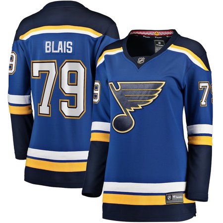 Women's St. Louis Blues #79 Sammy Blais Blue Home Jersey