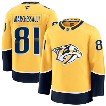Men's Nashville Predators #81 Jonathan Marchessault Gold Home Premium Jersey