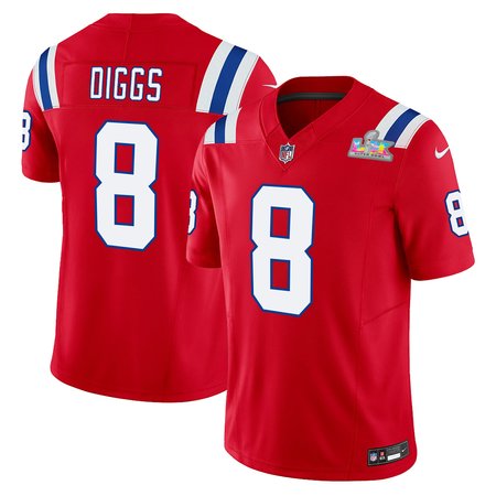 Men's New England Patriots #8 Stefon Diggs Red F.U.S.E. Vapor Limited Stitched Football Jersey