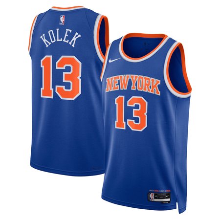 Youth New York Knicks #13 Tyler Kolek Nike Blue Swingman Icon Edition Jersey