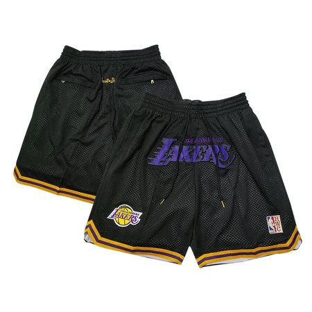 Men's Los Angeles Lakers Black Shorts