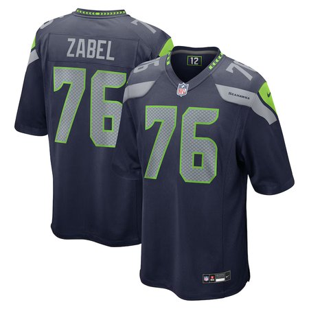 Men's Seattle Seahawks #76 Grey Zabel Nike Navy 2025 NFL Draft First Round Pick Game Jersey Men's Seattle Seahawks #76 Grey Zabel Nike Navy 2025 NFL Draft First Round Pick Game Jersey