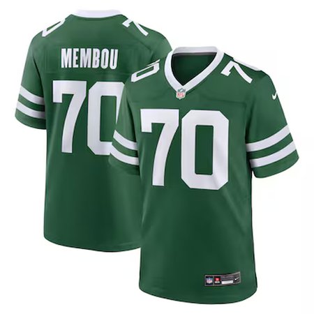 Men's New York Jets #70 Armand Membou Nike Legacy 2025 NFL Draft First Round Pick Game Jersey