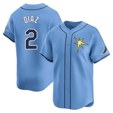Men's Tampa Bay Rays #2 Yandy Diaz Nike Blue Home Elite Player Jersey