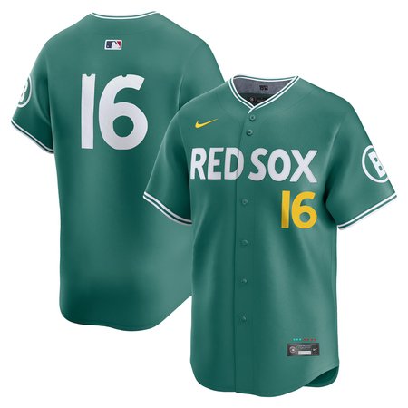 Youth Boston Red Sox #16 Jarren Duran Nike Green 2025 City Connect Limited Player Jersey