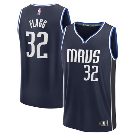 Men's Dallas Mavericks #32 Cooper Flagg Fanatics Navy 2025 NBA Draft First Round Pick Fast Break Replica Statement Edition Jersey