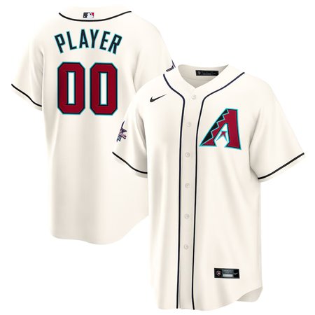 Men's Arizona Diamondbacks Nike Cream 2025 MLB All-Star Game Home Custom Replica Jersey