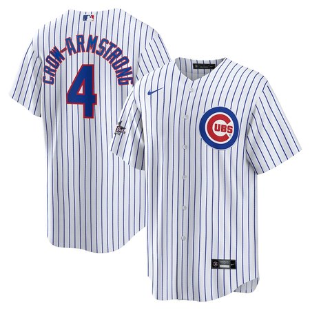 Men's Chicago Cubs #4 Pete Crow-Armstrong White 2025 MLB All-Star Game Road Replica Player Jersey