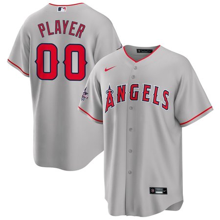 Men's Los Angeles Angels Nike Gray 2025 MLB All-Star Game Away Custom Replica Jersey