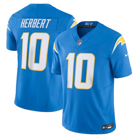 Youth Los Angeles Chargers #10 Justin Herbert Nike Powder Blue Vapor F.U.S.E. Limited Jersey