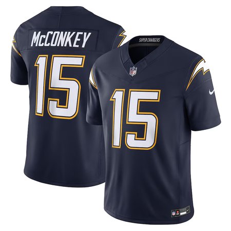 Youth Los Angeles Chargers #15 Ladd McConkey Nike Navy Alternate Super Chargers Vapor F.U.S.E. Limited Jersey