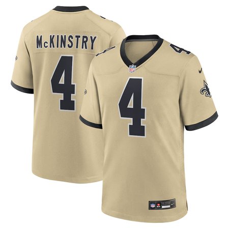 Youth New Orleans Saints #4 Ga'Quincy McKinstry Nike Gold Gameday Golds Alternate Game Player Jersey