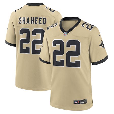 Youth New Orleans Saints #22 Rashid Shaheed Nike Gold Gameday Golds Alternate Game Player Jersey