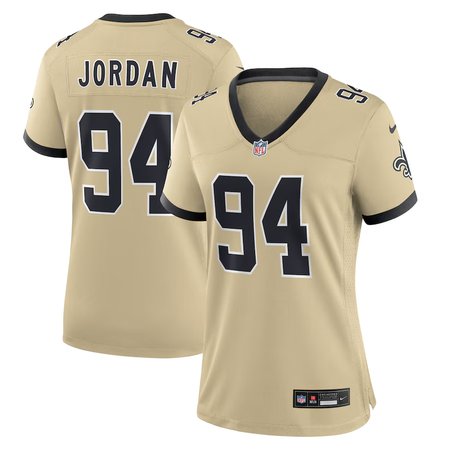 Women's New Orleans Saints #94 Cameron Jordan Nike Gold Gameday Golds Alternate Game Player Jersey