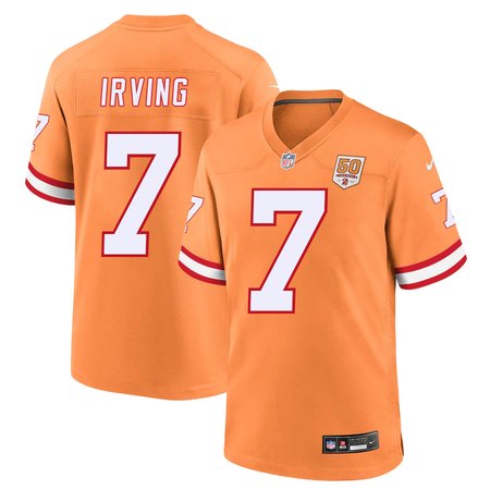 Youth '76 Tampa Bay Buccaneers #7 Bucky Irving Nike Orange 50th Season Game Jersey