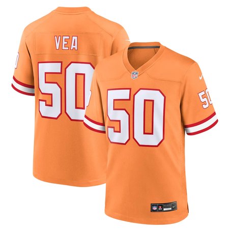 Youth '76 Tampa Bay Buccaneers #50 Vita Vea Nike Orange Player Game Jersey