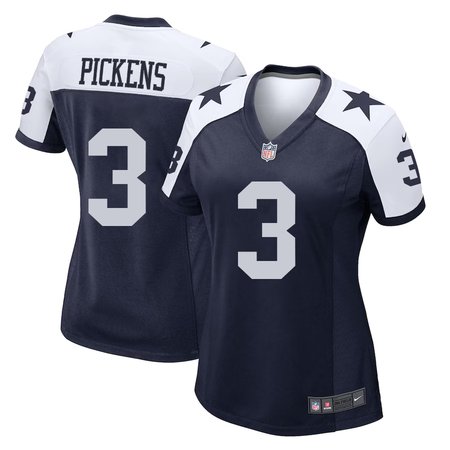Women's Dallas Cowboys #3 George Pickens Nike Navy Game Jersey