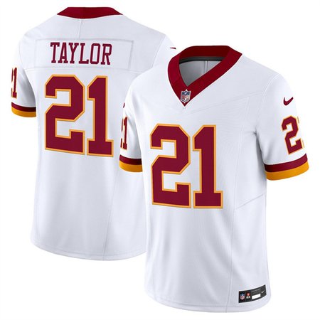 Men's Washington Commanders #21 Sean Taylor White 2025 F.U.S.E. Throwback Vapor Limited Stitched Football Jersey