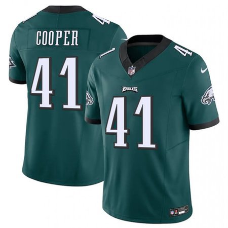 Men's Philadelphia Eagles #41 Darius Cooper Green F.U.S.E Vapor Untouchable Limited Stitched Football Jerse