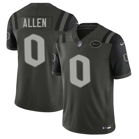 Men's New York Jets #0 Braelon Allen Black Rivalries Collection F.U.S.E. Vapor Limited Stitched Jersey