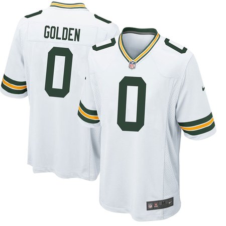 Men's Green Bay Packers #0 Matthew Golden Nike White Game Player Jersey