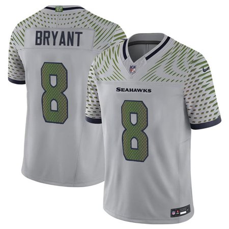 Men's Seattle Seahawks #8 Coby Bryant Gray Rivalries Collection F.U.S.E. Vapor Limited Stitched Jersey