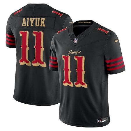 Men's San Francisco 49ers #11 Brandon Aiyuk Black Rivalries Collection F.U.S.E. Vapor Limited Stitched Jersey