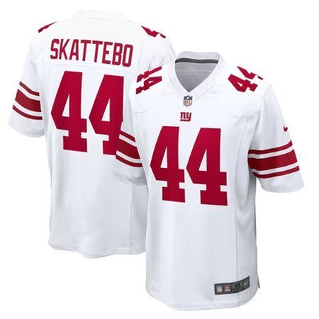 Youth New York Giants #44 Cam Skattebo White Game Player Jersey
