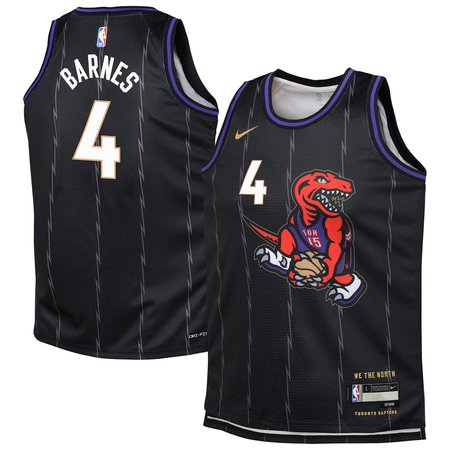 Youth Toronto Raptors Scottie Barnes Nike Black 2024/25 Swingman Player Jersey - City Edition Youth Toronto Raptors Scottie Barnes Nike Black 2024/25 Swingman Player Jersey - City Edition