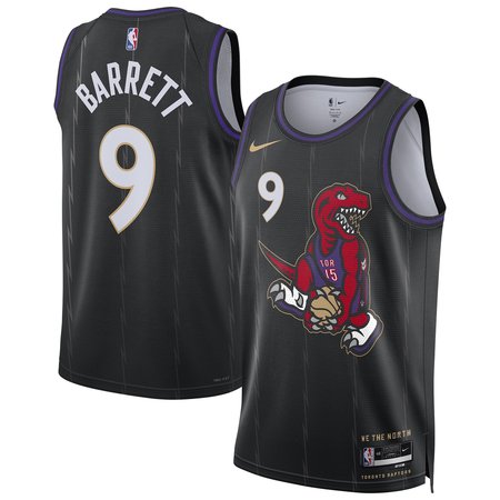 Unisex Toronto Raptors RJ Barrett Nike Black 2024/25 Swingman Player Jersey - City Edition Unisex Toronto Raptors RJ Barrett Nike Black 2024/25 Swingman Player Jersey - City Edition