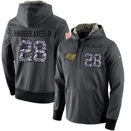 NFL Men's Nike Tampa Bay Buccaneers #28 Vernon Hargreaves III Stitched Black Anthracite Salute to Service Player Performance Hoodie NFL Men's Nike Tampa Bay Buccaneers #28 Vernon Hargreaves III Stitched Black Anthracite Salute to Service Player Performance Hoodie