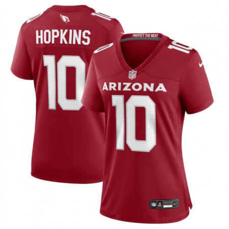 Women's Arizona Cardinals #10 DeAndre Hopkins New Red Stitched Jersey(Run Small) Women's Arizona Cardinals #10 DeAndre Hopkins New Red Stitched Jersey(Run Small)