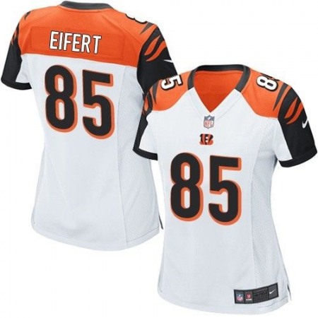 Nike Bengals #85 Tyler Eifert White Women's Stitched NFL Elite Jersey Nike Bengals #85 Tyler Eifert White Women's Stitched NFL Elite Jersey