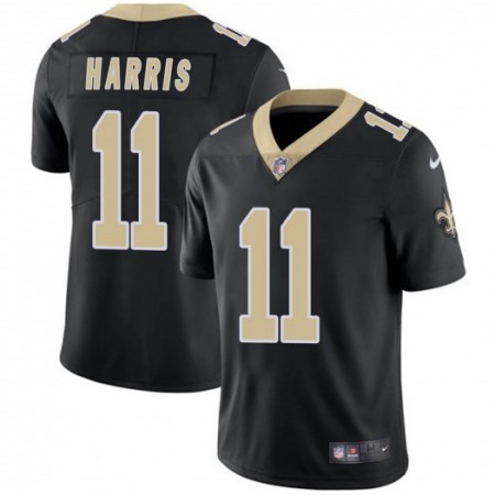 Men's New Orleans Saints #11 Deonte Harris Black Vapor Untouchable Limited Stitched NFL Jersey Men's New Orleans Saints #11 Deonte Harris Black Vapor Untouchable Limited Stitched NFL Jersey